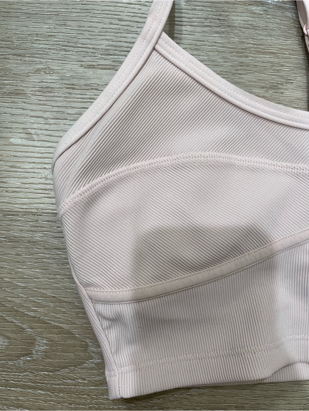 L*Space Two-Piece Active Set Light Pink Sports Bra and Biker Shorts Workout XS - Picture 3 of 9